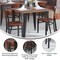 Flash Furniture Metal Dining Chairs - Walnut Wood Seat/Back, PK 2 2-XU-DG6V5B-WAL-GG - alternate 3